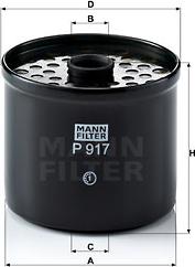 Mann-Filter P 917 x - Φίλτρο καυσίμου spanosparts.gr
