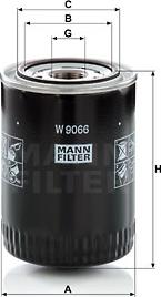 Mann-Filter W 9066 - Φίλτρο λαδιού spanosparts.gr