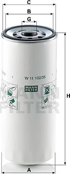 Mann-Filter W 11 102/35 - Φίλτρο λαδιού spanosparts.gr