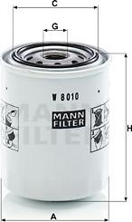 Mann-Filter W 8010 - Φίλτρο λαδιού spanosparts.gr