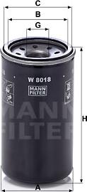 Mann-Filter W 8018 - Φίλτρο λαδιού spanosparts.gr