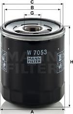 Mann-Filter W 7053 - Φίλτρο λαδιού spanosparts.gr