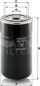 Mann-Filter WD 950/5 - Φίλτρο, υδραυλικό σύστημα spanosparts.gr