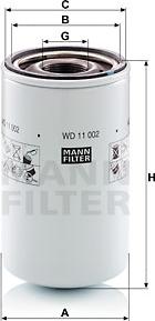 Mann-Filter WD 11 002 - Φίλτρο, υδραυλικό σύστημα spanosparts.gr