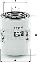Mann-Filter WD 8001 - Φίλτρο, υδραυλικό σύστημα spanosparts.gr