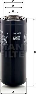 Mann-Filter WH 980/3 - Φίλτρο λαδιού spanosparts.gr