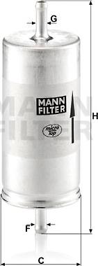 Mann-Filter WK 413 - Φίλτρο καυσίμου spanosparts.gr