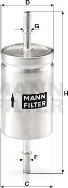 Mann-Filter WK 512 - Φίλτρο καυσίμου spanosparts.gr
