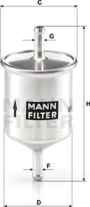Mann-Filter WK 66 - Φίλτρο καυσίμου spanosparts.gr