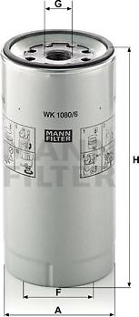 Mann-Filter WK 1080/6 x - Φίλτρο καυσίμου spanosparts.gr