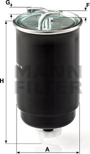 Mann-Filter WK 842/3 - Φίλτρο καυσίμου spanosparts.gr