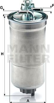 Mann-Filter WK 853/3 x - Φίλτρο καυσίμου spanosparts.gr