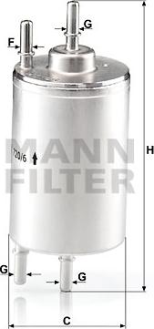 Mann-Filter WK 720/6 - Φίλτρο καυσίμου spanosparts.gr