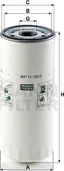 Mann-Filter WP 11 102/3 - Φίλτρο λαδιού spanosparts.gr