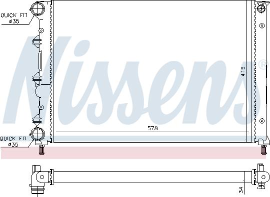 Nissens 60071 - Ψυγείο, ψύξη κινητήρα spanosparts.gr