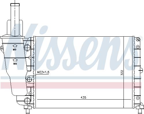 Nissens 61856 - Ψυγείο, ψύξη κινητήρα spanosparts.gr