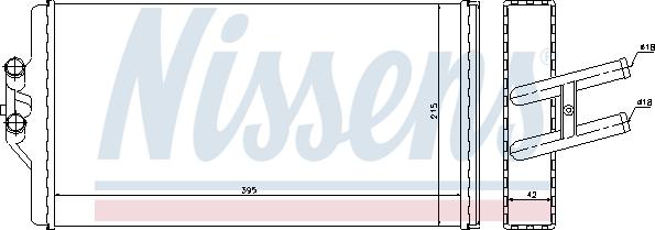 Nissens 72005 - Εναλλάκτης θερμότητας, θέρμανση εσωτερικού χώρου spanosparts.gr