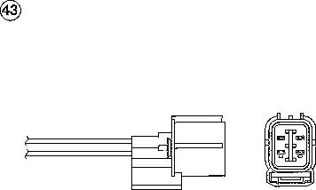 NTK 0439 - Αισθητήρας λάμδα spanosparts.gr
