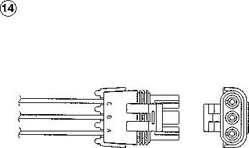 NTK 1827 - Αισθητήρας λάμδα spanosparts.gr