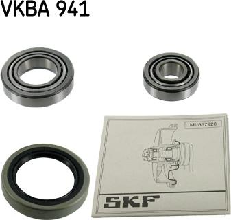 SKF VKBA 941 - Σετ ρουλεμάν τροχών spanosparts.gr