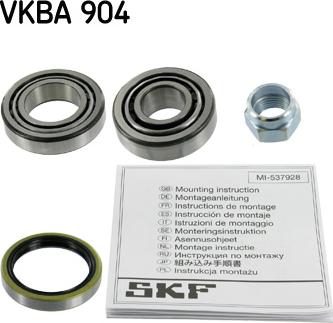SKF VKBA 904 - Σετ ρουλεμάν τροχών spanosparts.gr