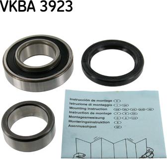 SKF VKBA 3923 - Σετ ρουλεμάν τροχών spanosparts.gr