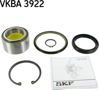 SKF VKBA 3922 - Σετ ρουλεμάν τροχών spanosparts.gr