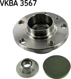 SKF VKBA 3567 - Σετ ρουλεμάν τροχών spanosparts.gr