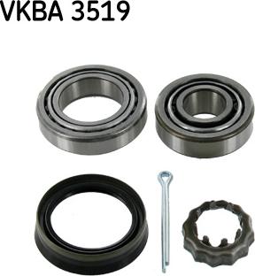 SKF VKBA 3519 - Σετ ρουλεμάν τροχών spanosparts.gr