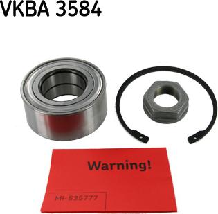 SKF VKBA 3584 - Σετ ρουλεμάν τροχών spanosparts.gr