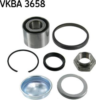 SKF VKBA 3658 - Σετ ρουλεμάν τροχών spanosparts.gr