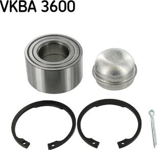 SKF VKBA 3600 - Σετ ρουλεμάν τροχών spanosparts.gr