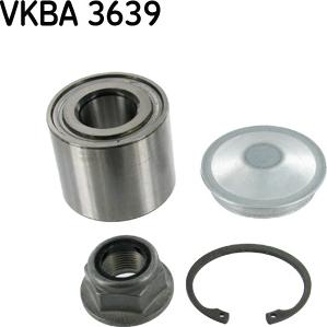 SKF VKBA 3639 - Σετ ρουλεμάν τροχών spanosparts.gr