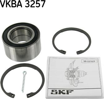SKF VKBA 3257 - Σετ ρουλεμάν τροχών spanosparts.gr