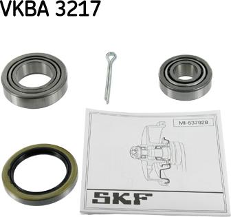 SKF VKBA 3217 - Σετ ρουλεμάν τροχών spanosparts.gr