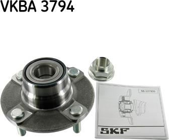 SKF VKBA 3794 - Σετ ρουλεμάν τροχών spanosparts.gr