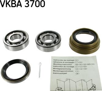 SKF VKBA 3700 - Σετ ρουλεμάν τροχών spanosparts.gr