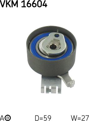 SKF VKM 16604 - Τεντωτήρας, οδοντ. ιμάντας spanosparts.gr