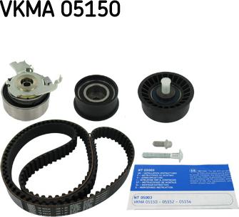 SKF VKMA 05150 - Σετ οδοντωτού ιμάντα spanosparts.gr