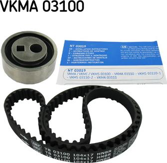 SKF VKMA 03100 - Σετ οδοντωτού ιμάντα spanosparts.gr