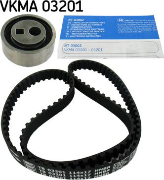 SKF VKMA 03201 - Σετ οδοντωτού ιμάντα spanosparts.gr
