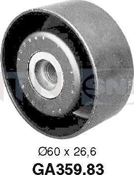 SNR GA359.83 - Τροχαλία παρέκκλισης, ιμάντας poly-V spanosparts.gr