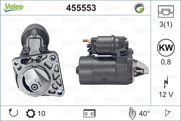 Valeo 455553 - Μίζα spanosparts.gr