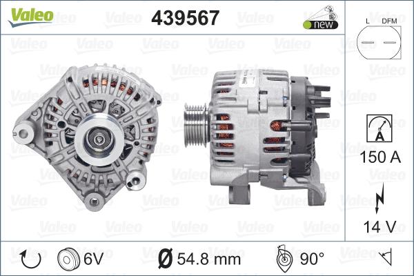Valeo 439567 - Γεννήτρια spanosparts.gr
