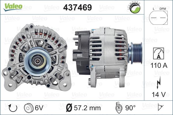 Valeo 437469 - Γεννήτρια spanosparts.gr