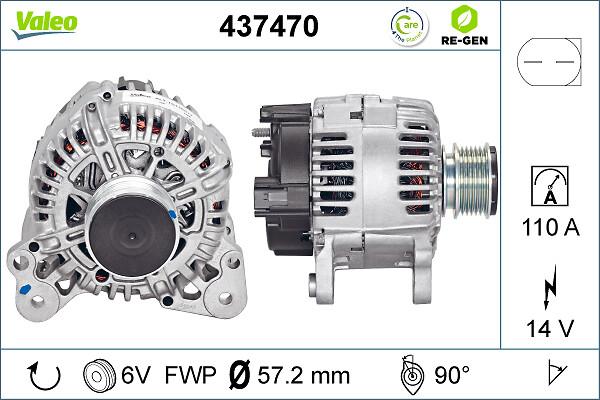 Valeo 437470 - Γεννήτρια spanosparts.gr