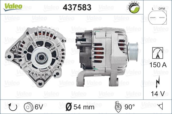 Valeo 437583 - Γεννήτρια spanosparts.gr