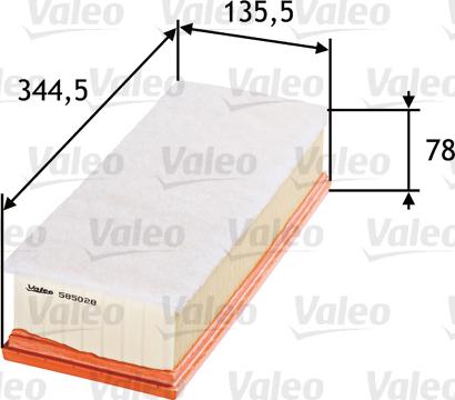 Valeo 585028 - Φίλτρο αέρα spanosparts.gr