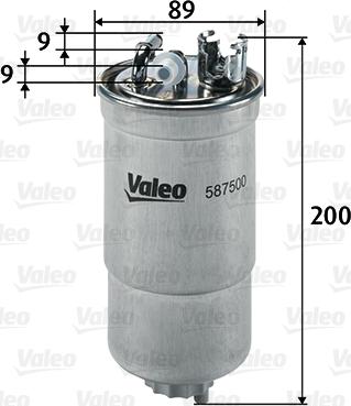 Valeo 587500 - Φίλτρο καυσίμου spanosparts.gr