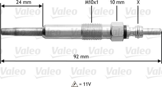 Valeo 345104 - Προθερμαντήρας spanosparts.gr
